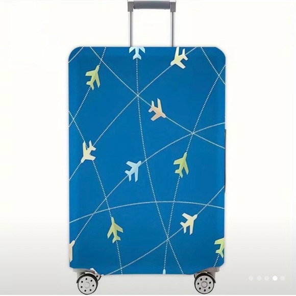 Other - Blue Airplane Pattern Luggage Protective Cover